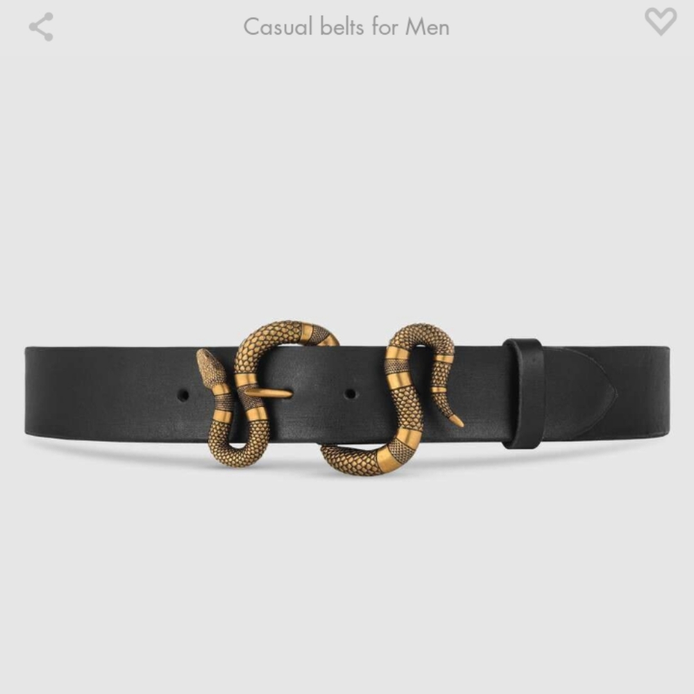 Gucci snake belt